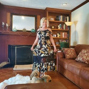 Perfectly Priscilla Floral Maxi Dress size Large